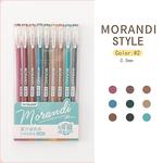 9 couleurs multi couleur gel stylo morandi coloré stylo à bille ensemble 0.5mm pour bureau école étudiant papeterie fournitures de bureau