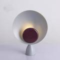 lampe de table led orbit lights, lampe de chevet bleu marine 35cm 20w