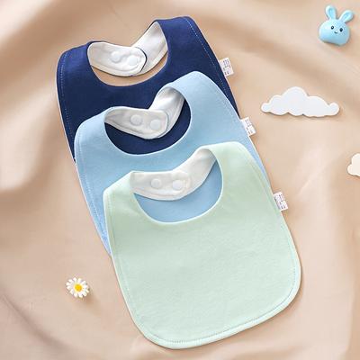 Cotton Drooling Bibs, Soft U Shaped Adjustable Waterproof Bibs, For Home And Travel Feeding