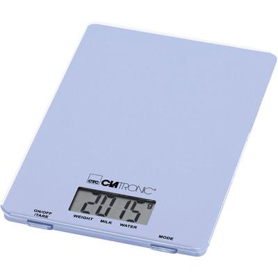 Clatronic - kw 3626 lcd Küchenwaage digital Wägebereich (max.)=5 kg Hellblau 220 x 150 x 16 Image