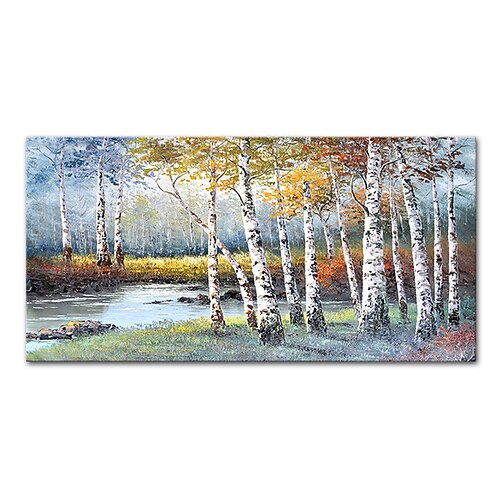 mintura handgemachte ölgemälde auf leinwand wandkunst dekoration modernes abstraktes baumlandschaftsbild für wohnkultur gerolltes rahmenloses ungedehntes gemälde Image