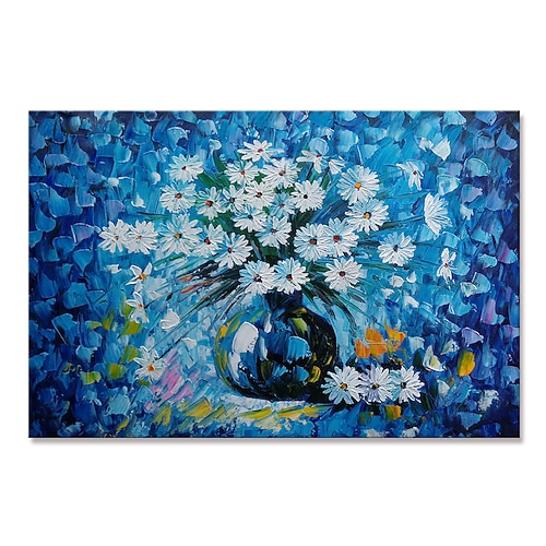 mintura handgemachte dicke textur blumen ölgemälde auf leinwand wandkunst dekoration modernes abstraktes bild für wohnkultur gerolltes rahmenloses ungedehntes gemälde Image