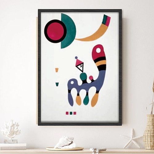 Handgefertigtes handgemaltes Ölgemälde Wandkunst Wassily Kandinsky Abstrakte Schnitzerei Malerei Heimdekoration Dekor gerollte Leinwand kein Rahmen ungedehnt Image