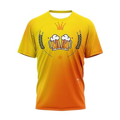 Bier Cosplay Kostüm T-Shirt-Ärmel Bedruckt Klassisch Streetstyle T-shirt Für Paar Herren Damen Erwachsene 3D-Druck Image
