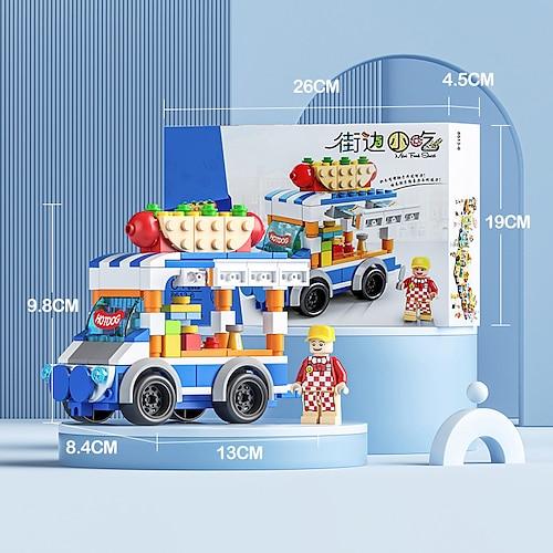 Modulare Kleinpartikel-Montageautos, Straßenstände für Jungen, Spielzeuge, Kinderpuzzle, Polizeifahrzeug