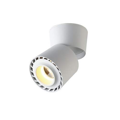 led 12w dimmbar deckenstrahler kunstbeleuchtung strahler innenwandleuchte deckenleuchte 960lm schwarz weiß Image