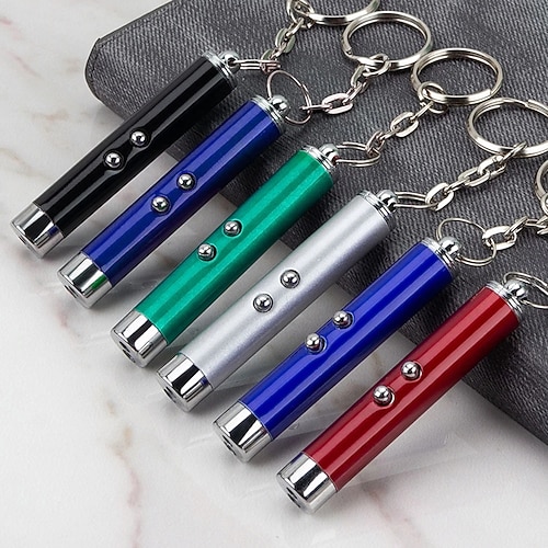 3 stücke mini katze hund spaß zeiger rotlicht laser led ausbildung taschenlampe haustier spielzeug stift 2-in-1 katze haustier spielzeug rot laserlicht led zeiger