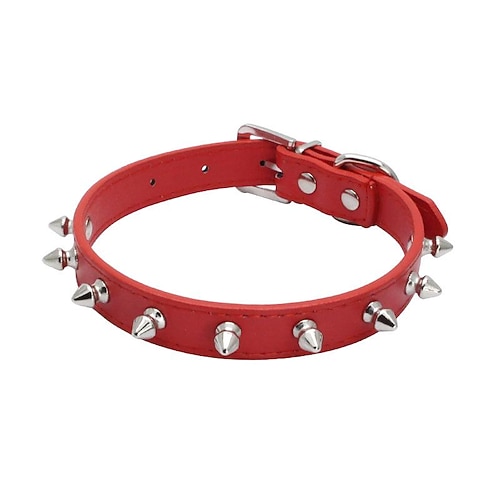 Hundeleinen, Haustierhalsband, Anti-Biss-Nieten-Hundehalsband, kleine und mittelgroße Leder-Hundekette, Hundehalsband-Hersteller, Großhandel Image