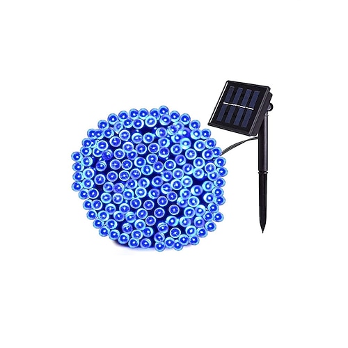 LED Solar Außen Lichterkette Wasserdicht 12m 100LEDs 7m 50LED Lichterketten für Garten Party Image