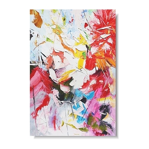Handgemachtes handgemaltes Ölgemälde Wand moderne abstrakte bunte Blume Landschaft Leinwand Gemälde Heimdekoration Dekor gerollte Leinwand Gemälde Image
