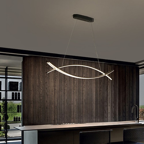 LED Pendelleuchte 90 cm Einzeldesign Kronleuchter Aluminium künstlerischer Stil moderner Stil stilvolle lackierte Oberflächen LED moderne 220-240V Image