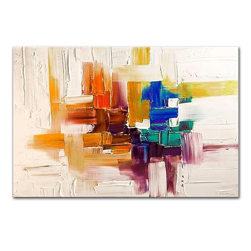 Mintura handgefertigte abstrakte Ölgemälde auf Leinwand, Wandkunst, Dekoration, modernes Bild für Wohnkultur, gerolltes, rahmenloses, ungedehntes Gemälde Image