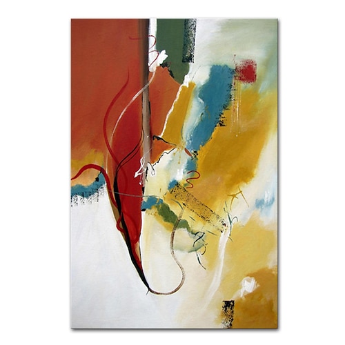 Mintura handgefertigte abstrakte Ölgemälde auf Leinwand, Wandkunst, Dekoration, modernes Bild für Wohnkultur, gerolltes, rahmenloses, ungedehntes Gemälde Image