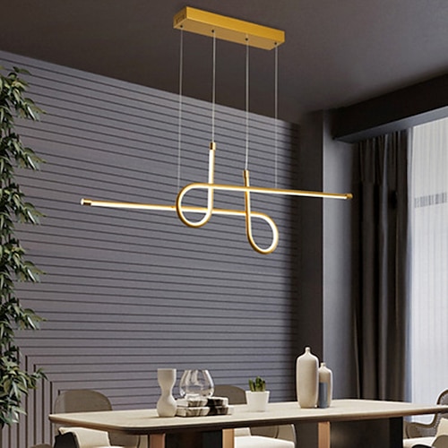 LED Pendelleuchte 100 cm Single Design Kronleuchter Aluminium künstlerischer Stil moderner Stil stilvolle lackierte Oberflächen LED modern 220-240V Image