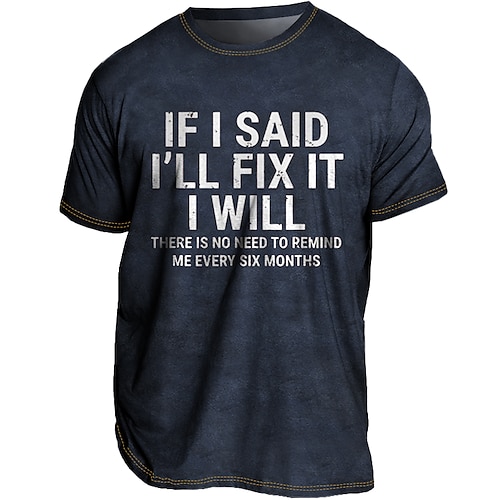 Herren Übergröße T Shirt Groß und hoch Graphic Rundhalsausschnitt Bedruckt Kurzarm Frühling Sommer Vintage Strassenmode Komfortabel Casual Sport Oberteile Image