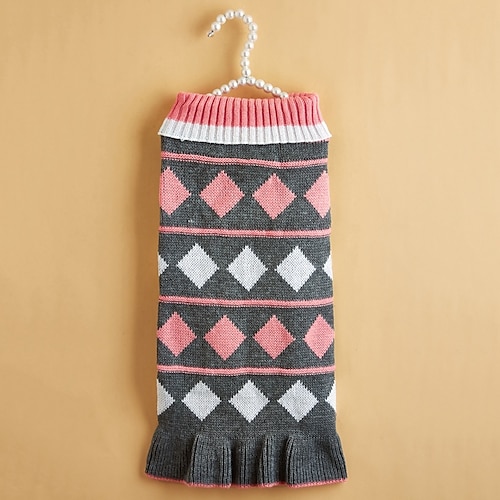 Hunde Katzen Pullover Kleider Jumper Modisch Party Winter Warm Atmungsaktiv Weich Waschbar Komfortabel Party Weihnachten Casual Festival Hundebekleidung for Bichon Frise Spitz kleines Haustier Image