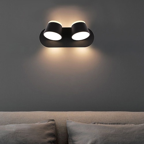 Lightinthebox doppelseitige lichtemittierende Innenwandleuchte, LED, dimmbar, drehbar, Wandleuchte, nordisch, modern, kreativ, Schlafzimmer, Nachttisch, Hotel, Wohnzimmer, AC 110–240 V Image