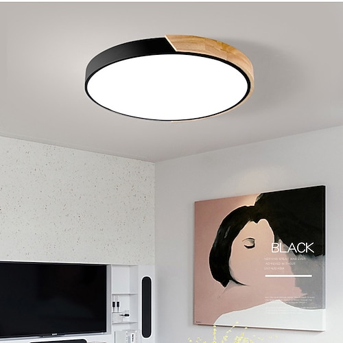 40 cm geometrische Formen Einbauleuchten Metall lackierte Oberflächen LED nordischen Stil 220-240V Image