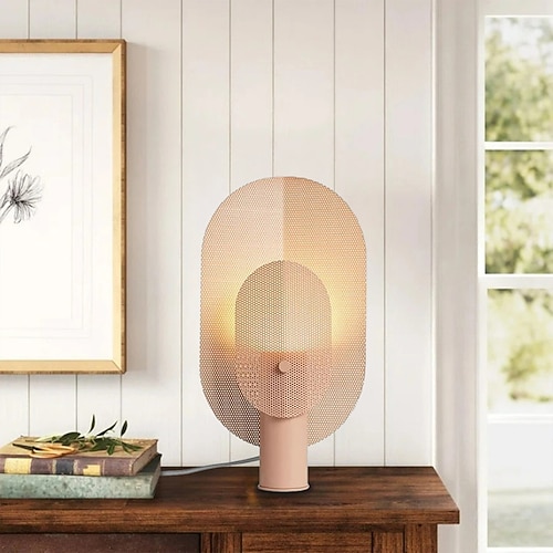 Tischlampe Eisen Nachttischlampe moderne minimalistische Schlafzimmer Wohnzimmer Studie dekorative kleine Tischlampe Nachttischlampe 110-240V Image