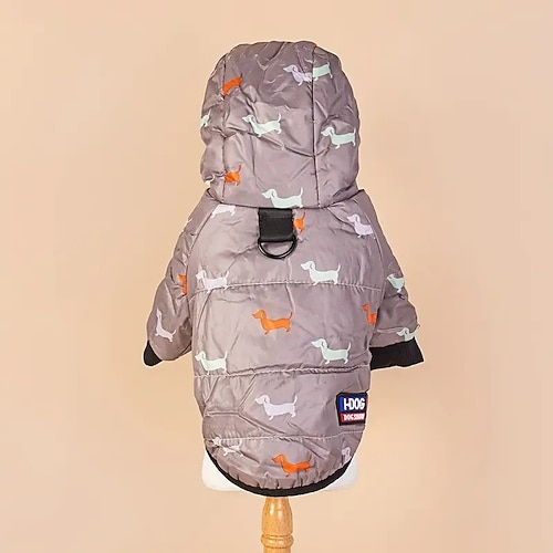 Hund Katze Mäntel Jacke Sport Outdoor Lässig Winter Warm Atmungsaktiv Weich Waschbar Bequem Outdoor Alltagstauglich Hundebekleidung for Bichon Frise Zwergspitz Baby Haustier Papillon Klein Image