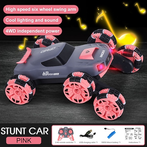 Neues großes sechsrädriges Stunt-Auto überspringen Schwenkarm Deformation Geländewagen Geländekletterrad Jungen Spielzeug Weihnachtsgeschenk