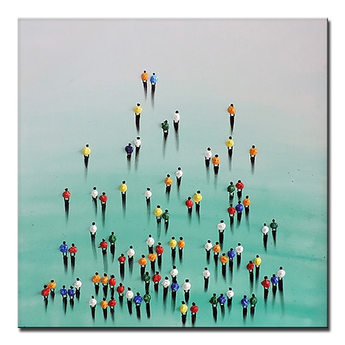 Mintura handgefertigte Figur Ölgemälde auf Leinwand Wandkunst Dekoration modernes abstraktes Bild für Wohnkultur gerolltes rahmenloses ungedehntes Gemälde Image