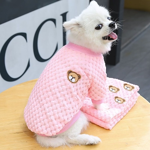 Hunde Katzen Pyjamas Modisch Kuschelig Winter Weich Waschbar Komfortabel Innen Casual Hundebekleidung for Bichon Frise Pudel Spitz kleines Haustier Schmetterling Image