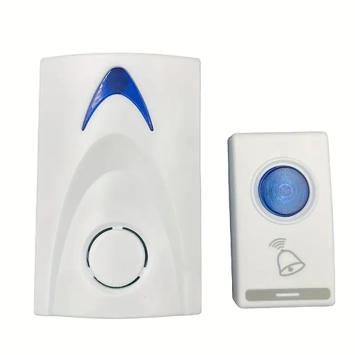 Drahtlose Türklingel, 1 Taste, 1 Empfänger, Fernbedienung, Haussicherheits-Türklingel Image