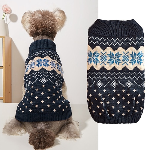 Hund Katze Pullover Jumper Party Lässig Winter Atmungsaktiv Weich Waschbar Bequem Weihnachten Outdoor Alltagstauglich Hundebekleidung for Bichon Frise Zwergspitz Baby Haustier Papillon Klein Image