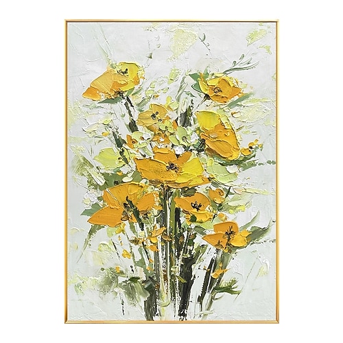 handgemachte handgemalte ölgemälde wand moderne mode abstrakte blume leinwand malerei hauptdekoration dekor gerollte leinwand malereien Image