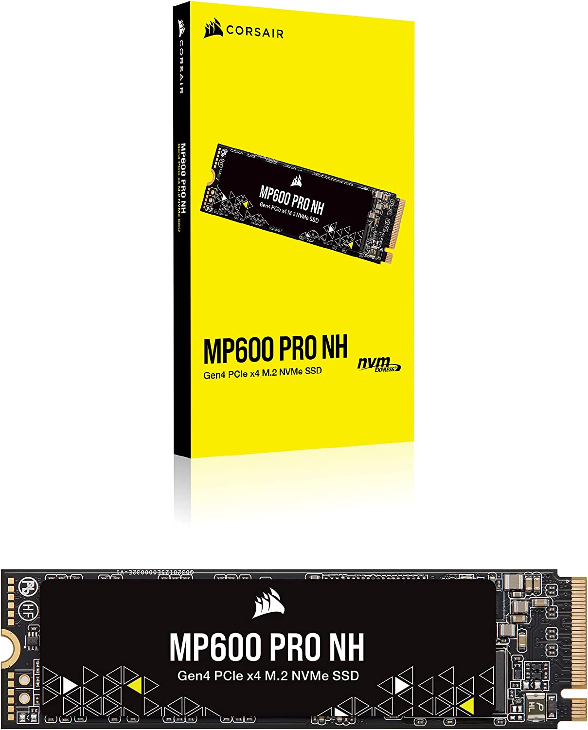 CORSAIR interne SSD "MP600 PRO NH Gen4 PCIe x4 NVMe M.2 SSD", schwarz, 8 TB, Festplatten Image