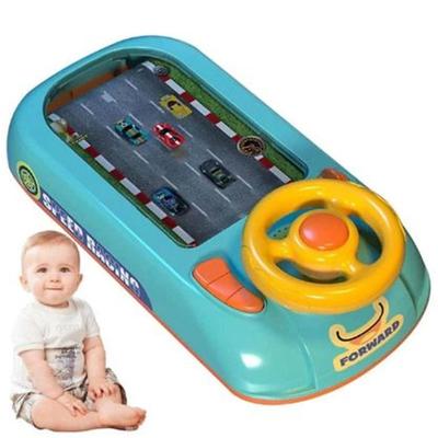 Children's Steering Wheel Simulation Driving Toy Puzzle Electric Tabletop Game Console To Avoid Racing And Adventure Through Levels