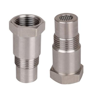 2pcs M18x1.5 Oxygen Sensor Thread Adapter, Universal 304 Stainless Steel Car Thread Extension Fitting