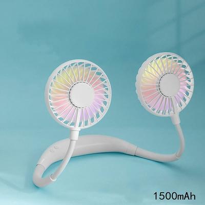 Neck Hanging Fan Portable USB Mini Lazy Fan Headset Neck Hanging Small Fan USB Charging Band Aromatherapy Neck Hanging Fan