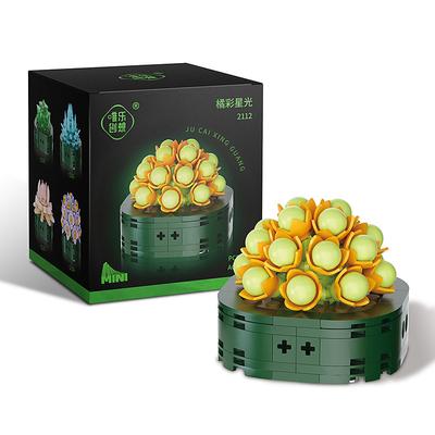 Succulents Building Kit Artificial Bonsai Flowers Plant Building Bricks Flowers Toys Building Blocks for Adults Toys Gifts for Boys and Girls Age 14(140Pcs)