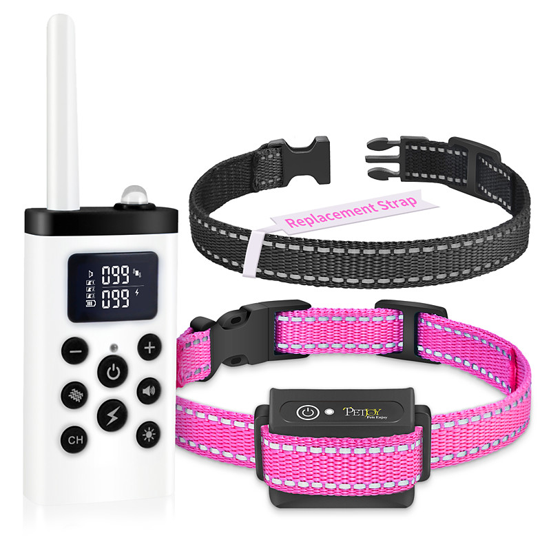 Shock Collar for Large Dogs Automatic Bark and Training Collar Combo Anti Bark Collar with Remote 2800Ft E-Collar with Shock Vibrating Beep and Auto