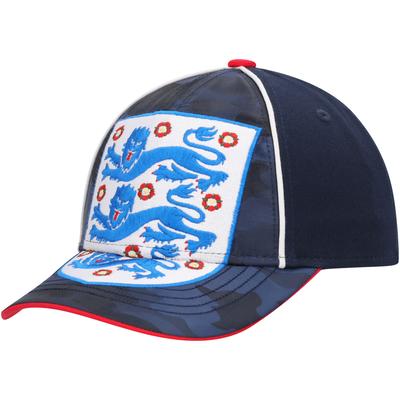 England-Kappe mit großem Wappen - Marineblau / Camouflage – Kinder Image