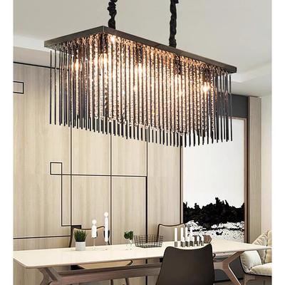 80 cm Premium Crystal Chandelier Pendant Light Stainless Steel Modern Island Light 110-120V 220-240V