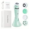 4-in-1 Electric Facial Cleansing Brush Facial Massager Facial Kit Set Face Wash Brush Facial Machine Exfoliating Brush And Face Massager Skin SPA Kit Waterproof Blackhead Acne Removal Pore Clean