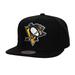 Men's Mitchell & Ness Black Pittsburgh Penguins Core Top Spot Snapback Hat
