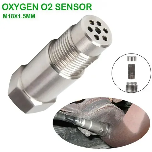 Kfz-Modifikation zubehör Sauerstoffs ensor Filter gelenk Silber Auto Sensor Verlängerung dichtung