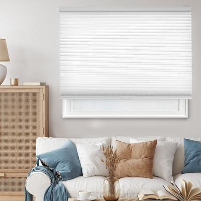 CHICOLOGY Cordless Light Filtering Cellular Shades Morning Mist