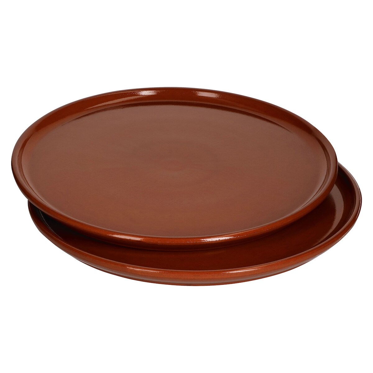 2er Set Pizzateller 32cm aus Ton - 33358 Image