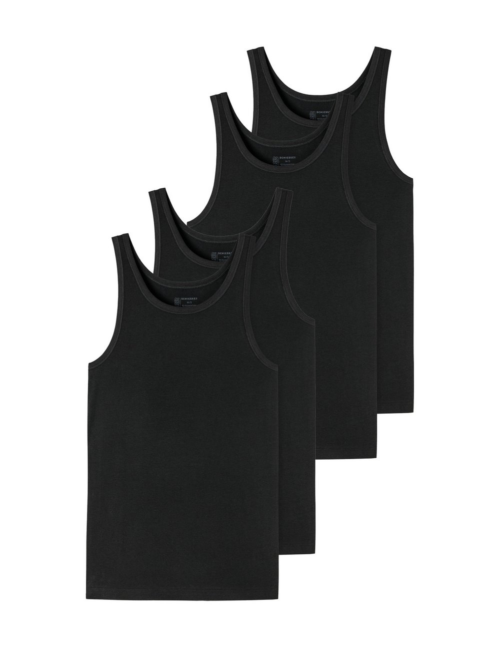 Schiesser Unterhemd Herren schwarz, XL Image