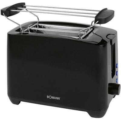 Bomann TA 6065 CB schwarz 2 Scheiben Toaster