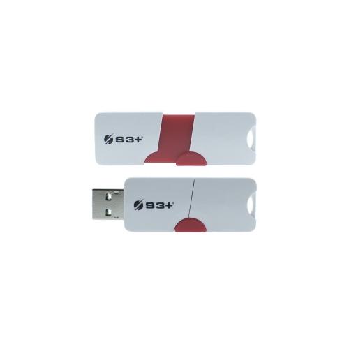 S3Plus Technologies Space + E1 USB-Stick 64 GB USB Typ-A 3.2 Gen 1 (3.1 Gen 1) Rot, Weiß
