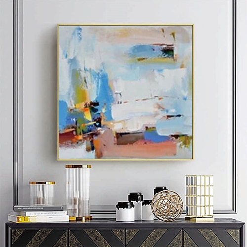 Textur Ölgemälde handgemalte Farben minimalistische moderne Kunst Ölgemälde handgemalte Leinwand abstrakte Farbe Spritzer Ölgemälde Wanddekoration moderne Bauernhaus Ölgemälde Wanddekoration Kunst Image