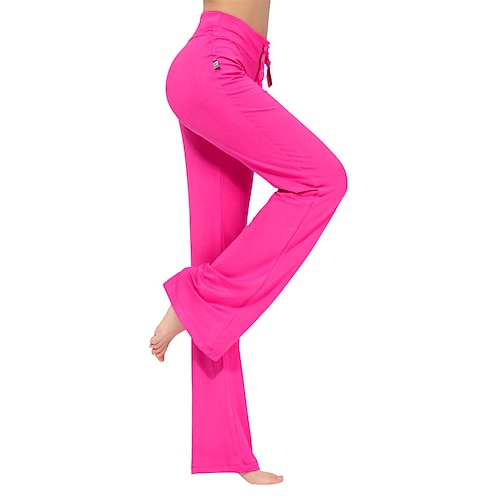 Hose mit weitem Bein für Damen Kordelzug Atmungsaktiv Rasche Trocknung Feuchtigkeitsabsorbierend Zumba Yoga Fitness Unten Weiß Schwarz Grün Hauptstadt Übergröße Sportkleidung elastisch Lockere Image