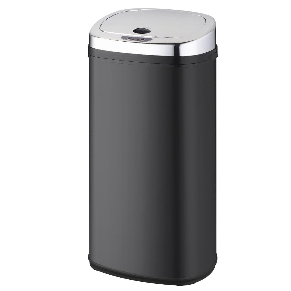 Poubelle de cuisine automatique Acier inoxydable Noir 42L