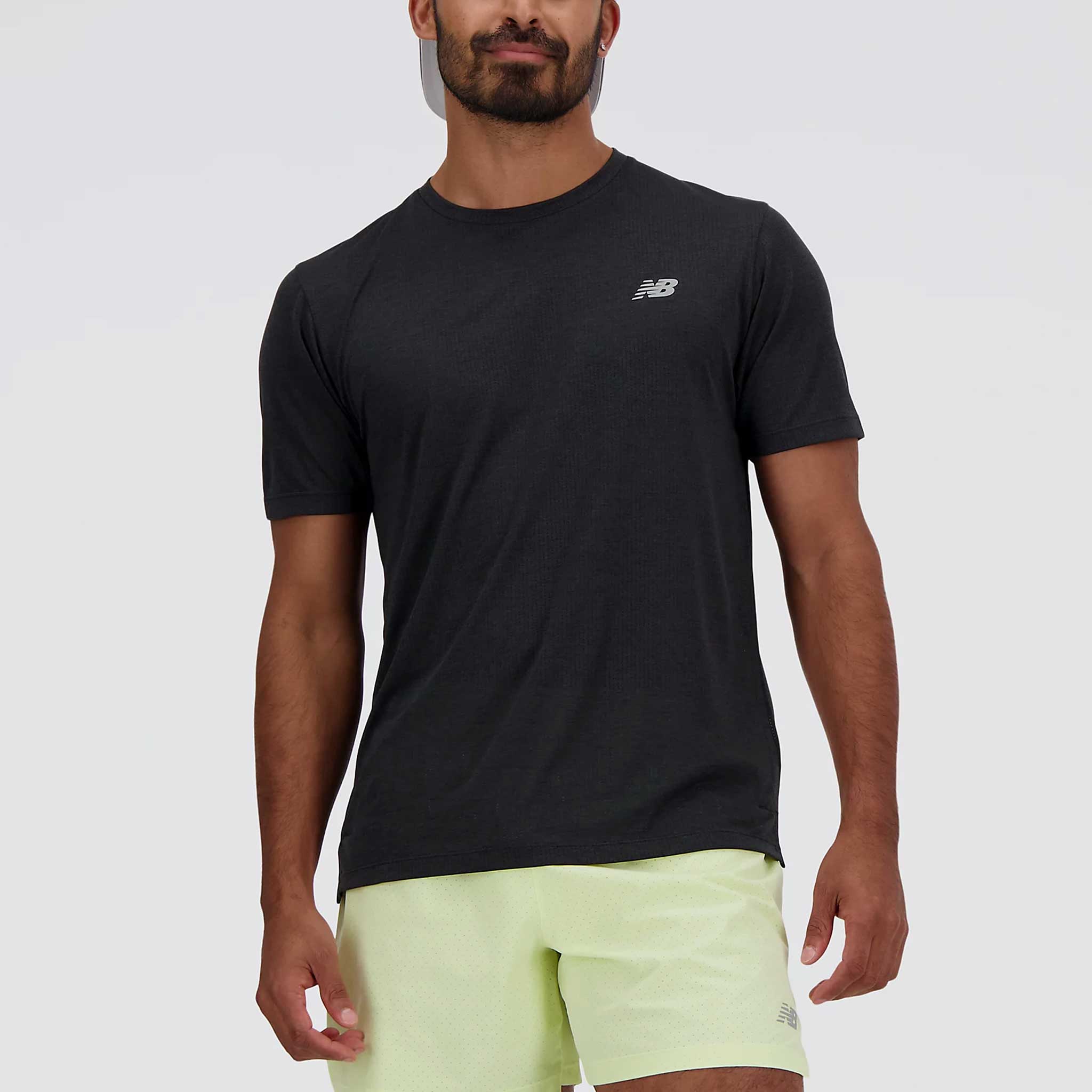 New Balance Athletics T-Shirt Men's Running Apparel Black